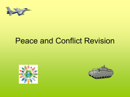 Peace and Conflict Revision