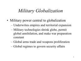 Global Challenge of Weapons Proliferation