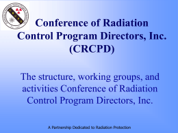 Conference of Radiation Control Program Directors, Inc
