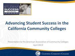 Fall 2012 - California Community Colleges
