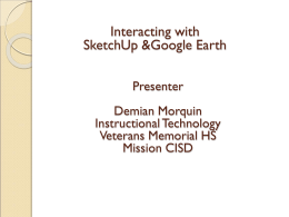 Google Earth & Google Sketchup