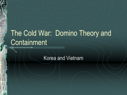 The Cold War: Domino Theory