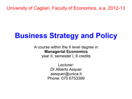 Lecture 5 Strategic entrepreneurship and the Blue Ocean