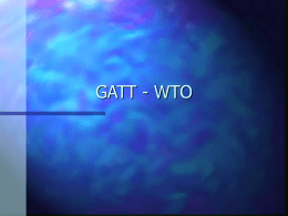 GATT - WTO