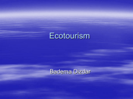 Ecotourism - of /geografi