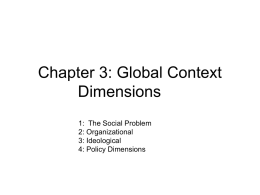 Chapter 3: Global Context Dimensions