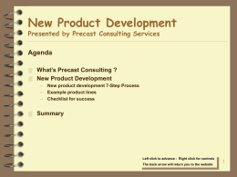 Precast Consulting Services
