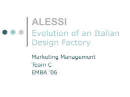 MBA - Marketing Management Alessi