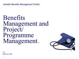 Introducing Benefits Management.