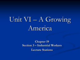 Unit II – A Growing America - Home | Waverly