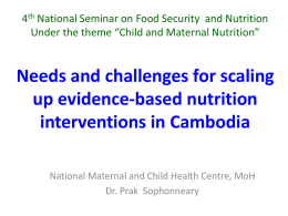 4th National Seminar on and Nutrition – ( Theme Child and