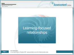Exploring Assessment for Learning