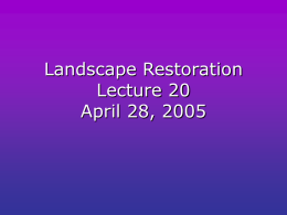 Landscape Restoration