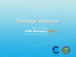 Aeronautical Information Exchange (AIXM/AICM)