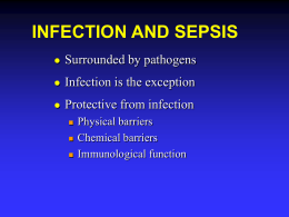 Infection and sepsis - NUS