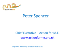 Peter Spencer - Action for M.E.