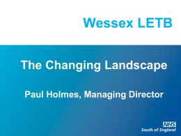 Paul Holmes - Wessex Deanery