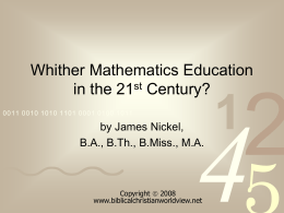 Philosophical Principles of Mathematics