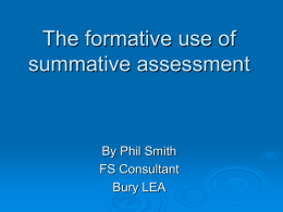 The formative use of summative assessment