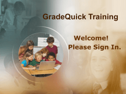 GradeQuick Training