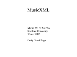 MusicXML - CCARH Homepage