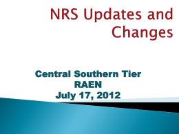 Report Cards 2011 - Central/Southern Tier RAEN