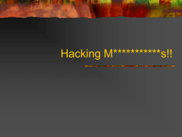 Hacking Motherfuckers!!
