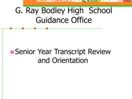 G Ray Bodley High School Guidance Office