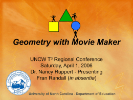 Geometry with Movie Maker