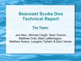Seacoast Scuba Doo Technical Report