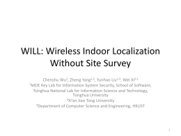 WILL: Wireless Indoor Localization Without Site Survey