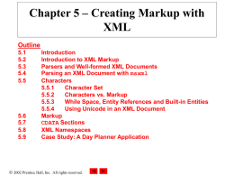 Fig. 5.1 Simple XML document containing a message.