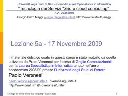 Lezione 001 6 Aprile 2009 - Istituto Nazionale di Fisica