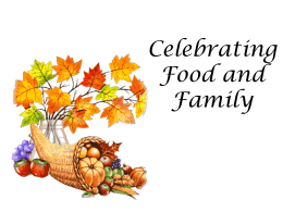Celebrating Food and Family - Howell Township Public Schools