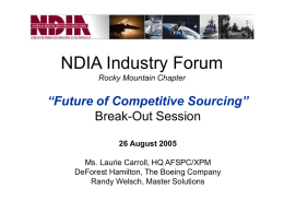 NDIA Industry Forum