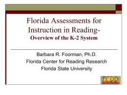 PMRN Reports - The Florida Center for Reading Research