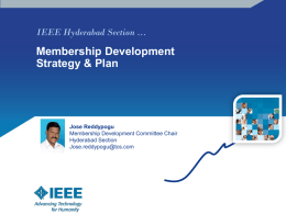 Report of the ED 0208 - IEEE Hyderabad Section