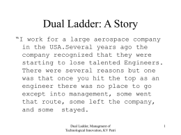 Dual Ladder: A Story - Microsoft Personal Web Server