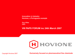 Hovione General Presentation