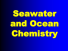 Seawater Chemistry