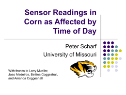 Sensor Readings in Corn as Affected by Time of Day