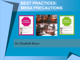 Best Practices: MRSA Precautions