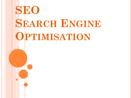 SEO Search Engine Optimisation