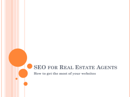 SEO for Real Estate Agents