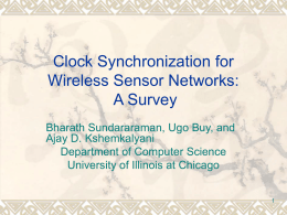 Clock Synchronization for Wireless Sensor Networks: A Survey