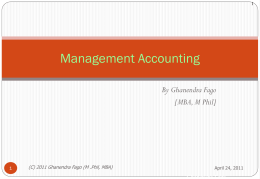 Production and Operations Management: Manufacturing and