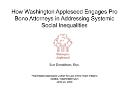 Pro bono Trends and Developments for U.S. Law Firms and