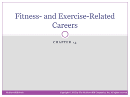 Fitness- and Health-related Careers in Physical Education