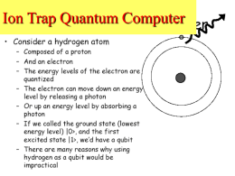 Ion Trap Quantum Computer - Portland State University