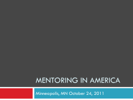 State of MENTORIng in America